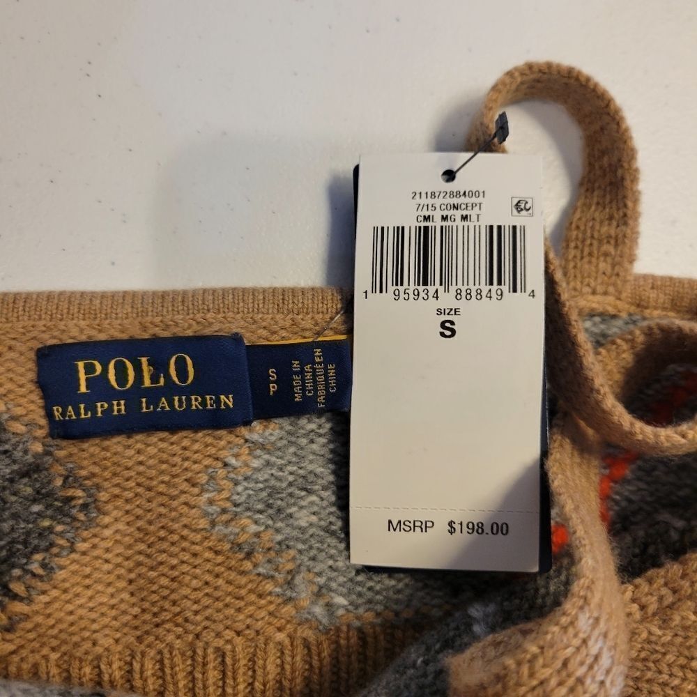 Polo Ralph Lauren Argyle Wool-Cashmere-Blend Bralette NWT - Picture 6 of 9